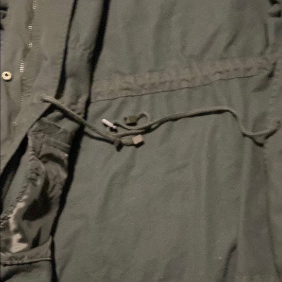 Olive Green Hooded Jacket - Picture 2 of 4